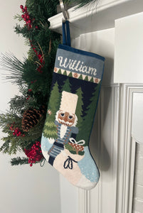 Winter Solstice Nutcracker Full Size Stocking