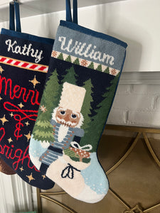 Winter Solstice Nutcracker Full Size Stocking