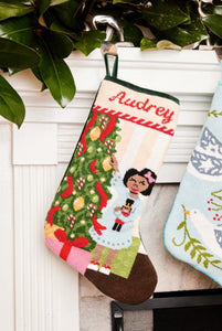 Sugarplum Dreaming Full Size Stocking Multicultural