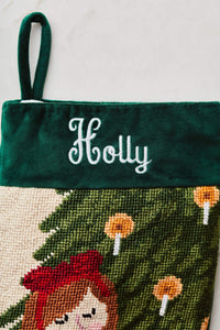 Bauble Stockings Full Size Stocking Monogrammed Name in Script Sugarplum Dreaming Full Size Stocking