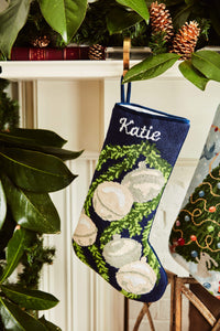 Bauble Stockings Full Size Stocking Needlepoint name Jingle Bells Full Size Stocking